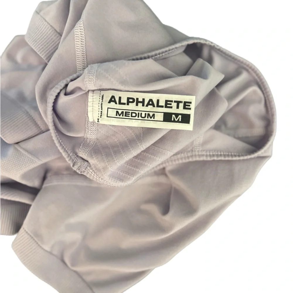 Alphalete Amplify Set with Leggings and Crop Top in Misty Lilac - Picture 10 of 14